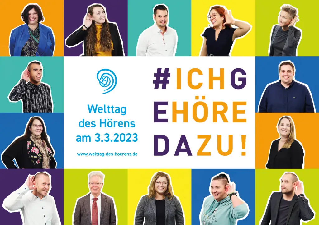 Kampagnenmotiv Welttag des Hoerens 2023